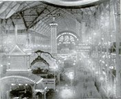 The Electricity Building. Edison and Tesla were both present. A collective defecation was probably experienced by most visiting this building as this was likely the first time ever witnessing electricity. Also, the nerds in our time are probably overcome with the thought of an Edison and Tesla battle.