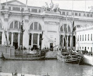 Replicas of Columbus' ships. Hopefully not to scale...