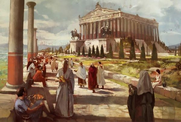 Artemis Temple Illustration